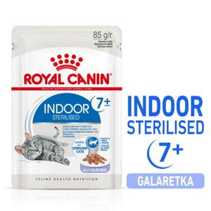 ROYAL CANIN Indoor 7+ sterylizowana w galaretce 12x85 g