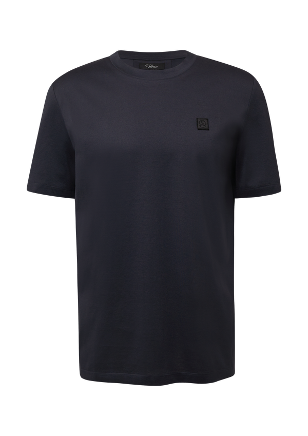 T-shirt wykonany z merceryzowanej bawełny z logo