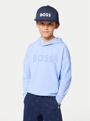 BOSS Bluza J52028 D Błękitny Loose Fit