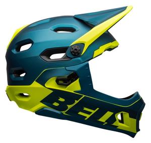 Kask full face BELL SUPER DH MIPS SPHERICAL matte gloss niebieski hi-viz (52-56)