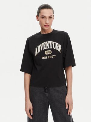 PINKO T-Shirt Niamey 104604 A2CS Czarny Regular Fit