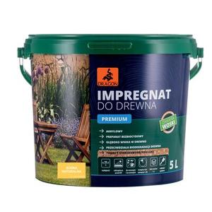 Impregnat akrylowy do drewna PREMIUM 5 l sosna naturalna Dragon