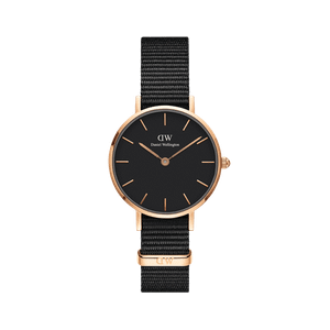 Daniel Wellington DW Watch Petite Cornwall Black Rose Gold 28mm