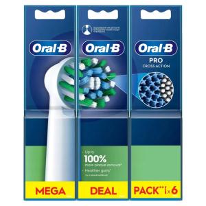 Oral-B Pro CrossAction Końcówki do Szczoteczki Elektrycznej 6pak oryginalne