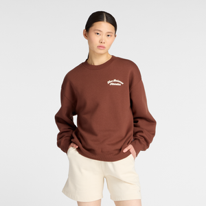Bluza damska New Balance WT53516ROK – brązowa