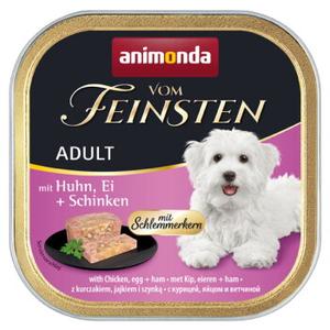 animonda Vom Feinsten mokra karma dla psa, Adult, Kurczak, jajko i szynka z nadzieniem 22x150 g