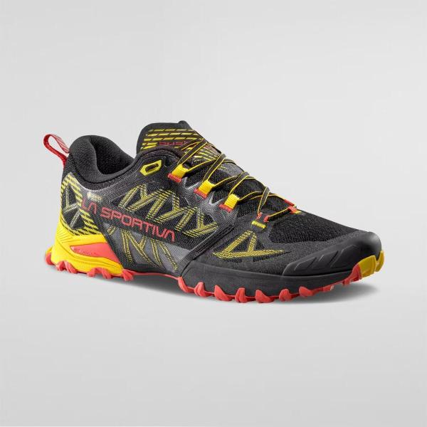La Sportiva - buty biegowe z membraną Bushido III GTX black - żółty (42)