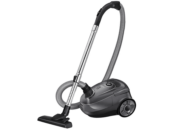 Odkurzacz workowy MPM MOD-52 850 W Pojemny worek Cicha praca Szaro-czarny