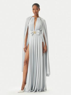 Elisabetta Franchi Sukienka wieczorowa AB-R13-51E2-V860 Srebrny Regular Fit