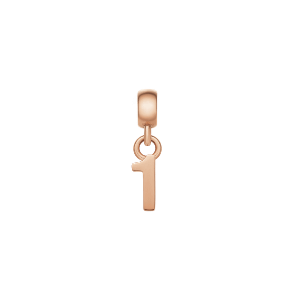 Daniel Wellington DW Charm Number 1 Rose Gold