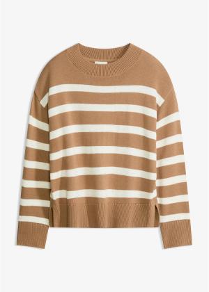 Sweter z cienkiej dzianiny z mieszanki bawełny