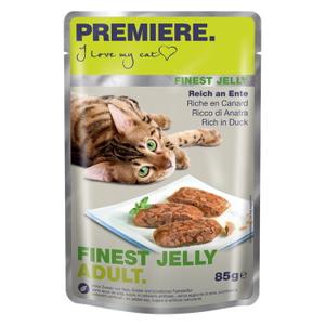 PREMIERE Finest mokra karma dla kota Jelly Adult bogata w Kaczka 88x85 g