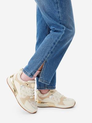Guess Sneakersy EO-CS25049-01 Kremowy