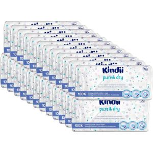 24 x KINDII CHUSTECZKI SUCHE biodegradowalne w opakowaniu 50 szt