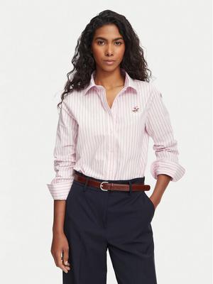 Beverly Hills Polo Club Koszula P-SS26W-SH0005 Różowy Regular Fit