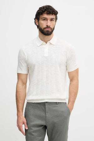 United Colors of Benetton polo swetrowe męskie z dodatkiem lnu