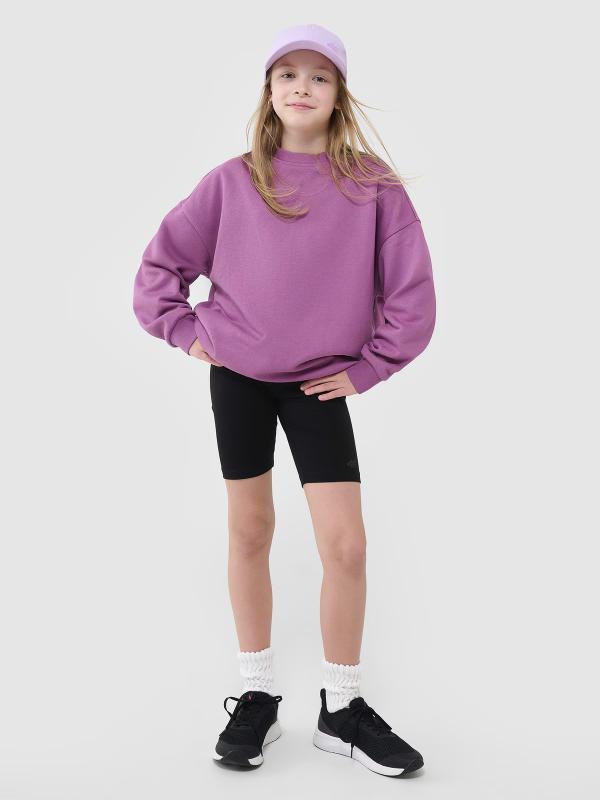 4F krótkie legginsy dla dziewczynki 4FJWSS25TSTIF014 jasnoróżowe (122)