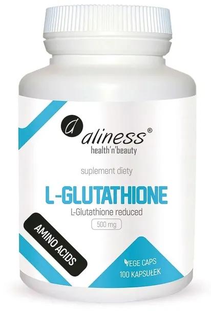 AlinessL-Glutation Zredukowany GSH 500 mg Antyoksydant Vege 100 kapsułek