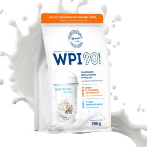 Izolat Białka Serwatkowego WPI90 Odżywka białkowa Naturalny 700g SPOMLEK