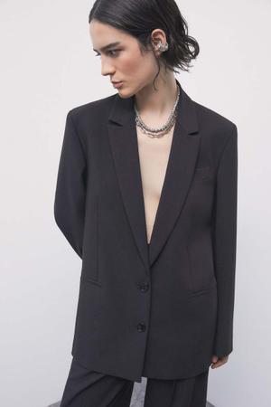 Marynarka gabardynowa typu oversize