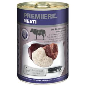 PREMIERE Meati mokra karma dla psów, Adult Żwacze, serca i wątroba wołowa 24x400 g