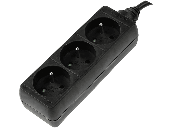 Listwa zasilająca HAMA Standard 3gn, 1.5m czarny 44223703