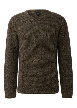 Sweter z przędzy melanżowej