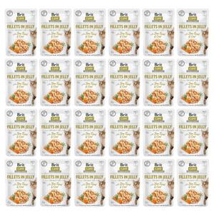 Brit Care Cat Pouch Fillets in Jelly with Fine Trout & Cod 24 x 85 g