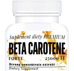 60x BETA-KAROTEN 25.000 IU FORTE MOCNA DAWKA SZYBKIE OPALANIE OCHRONA UV
