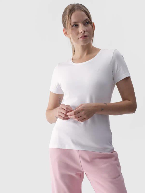 4F T-shirt damski F1845 biały (XS)