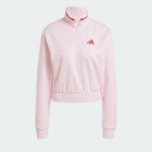 Bluza dresowa Essentials Color Pop French Terry Crop Quarter-Zip
