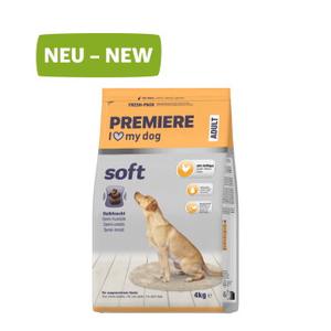 PREMIERE miękka karma sucha dla dorosłych psów Drób 3x4 kg