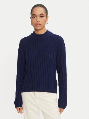 Kaffe Sweter Bess 10509097 Niebieski Loose Fit