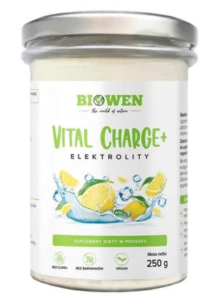 BIOWEN Elektrolity VITAL CHARGE proszek 250 g cytryna -RABAT
