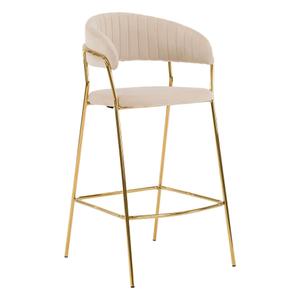 Hoker Glamour beżowy MARLO BC-01 welur