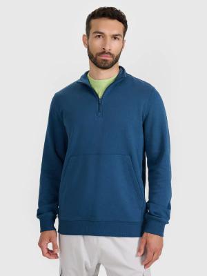 4F bluza męska bawełniana 4FWAW25TSWSM1902 zielony (L)