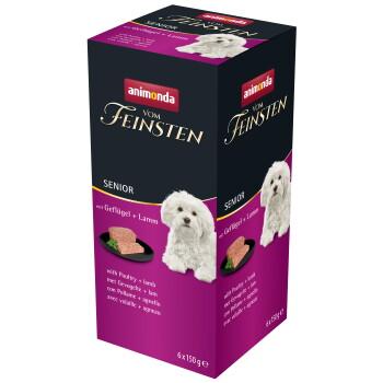 animonda Vom Feinsten mokra karma dla psa, Senior 6x150g Drób z jagnięciną