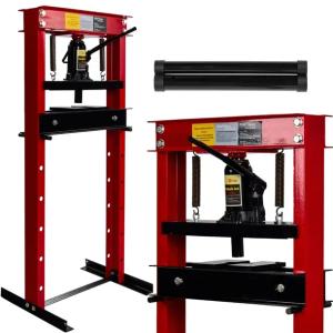 PRASA HYDRAULICZNA WARSZTATOWA 20 TON CE PŁYTY ŻELIWNE 0-650MM 8 POZIOMÓW