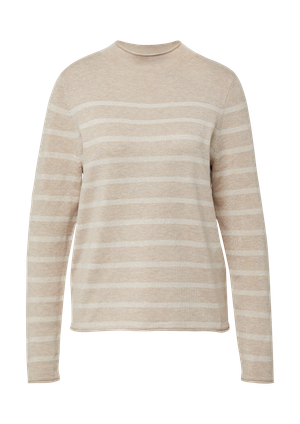 Sweter z cienkiej dzianiny wiskozowej z brokatowymi paskami