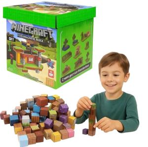 Magnetyczne Klocki Budowlane Dla Dzieci 140 el + 10 figurek