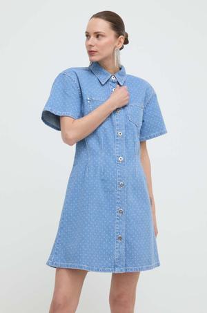 Custommade sukienka jeansowa Jamilah Dots