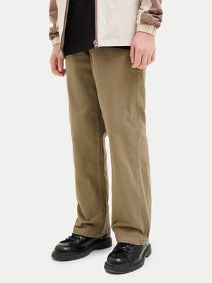 Jack & Jones Junior Spodnie materiałowe Alex 12253790 Brązowy Loose Fit