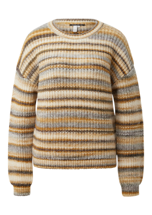 Miękki sweter w kolorowym, melanżowym stylu