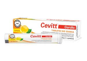Cevitt Gardło smak cytrynowy 20 tabletek do ssania D.W. 01/2027