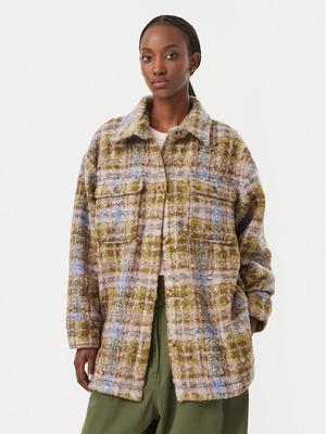 Roxy Kurtka koszulowa Over And Above ERJPF03234 Zielony Regular Fit