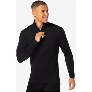 SUPER.NATURAL ARCTIC230 ZIP 1/4 koszulka męska termoaktywna merino czarna (XL)