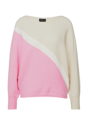 Sweter z cienkiej dzianiny z nietoperzowymi rękawami
