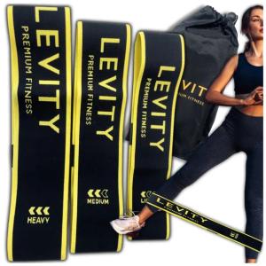 ZESTAW 3 GUM DO ĆWICZEŃ LEVITY BAND GUMY MATERIAŁOWE MOCNE TAŚMY FITNESS