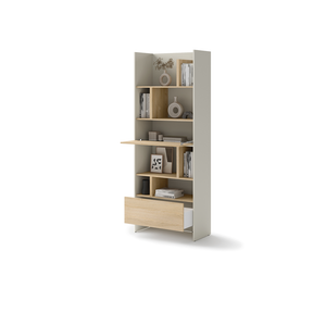 Regał Bed Concept BC-22 84x218x40 cm | Kaszmir/Dąb nagano | funkcjonalny | do półkotapczanu
