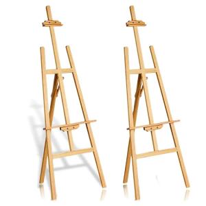2x DUŻA SZTALUGA MALARSKA DREWNIANA Składana Studyjna Plenerowa 178cm